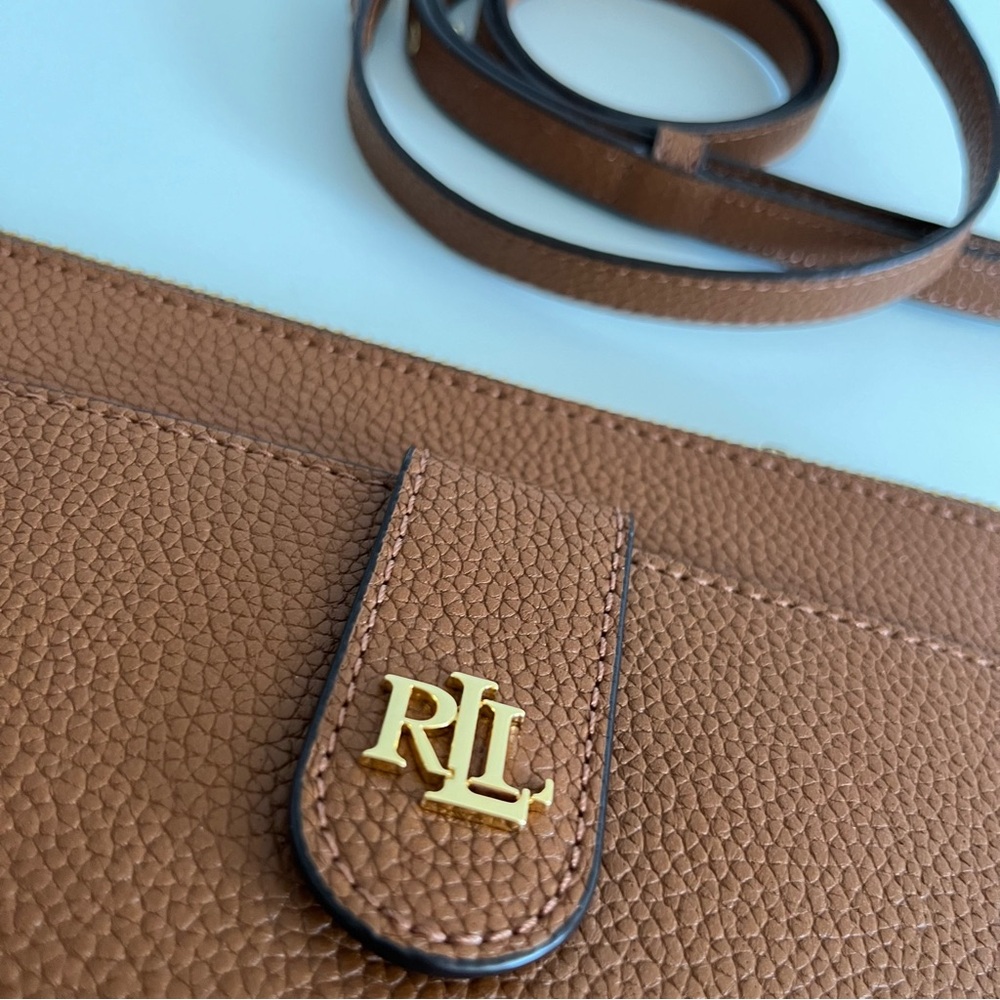 Lauren Ralph Lauren Pebbled Leather Medium Jamey Crossbody